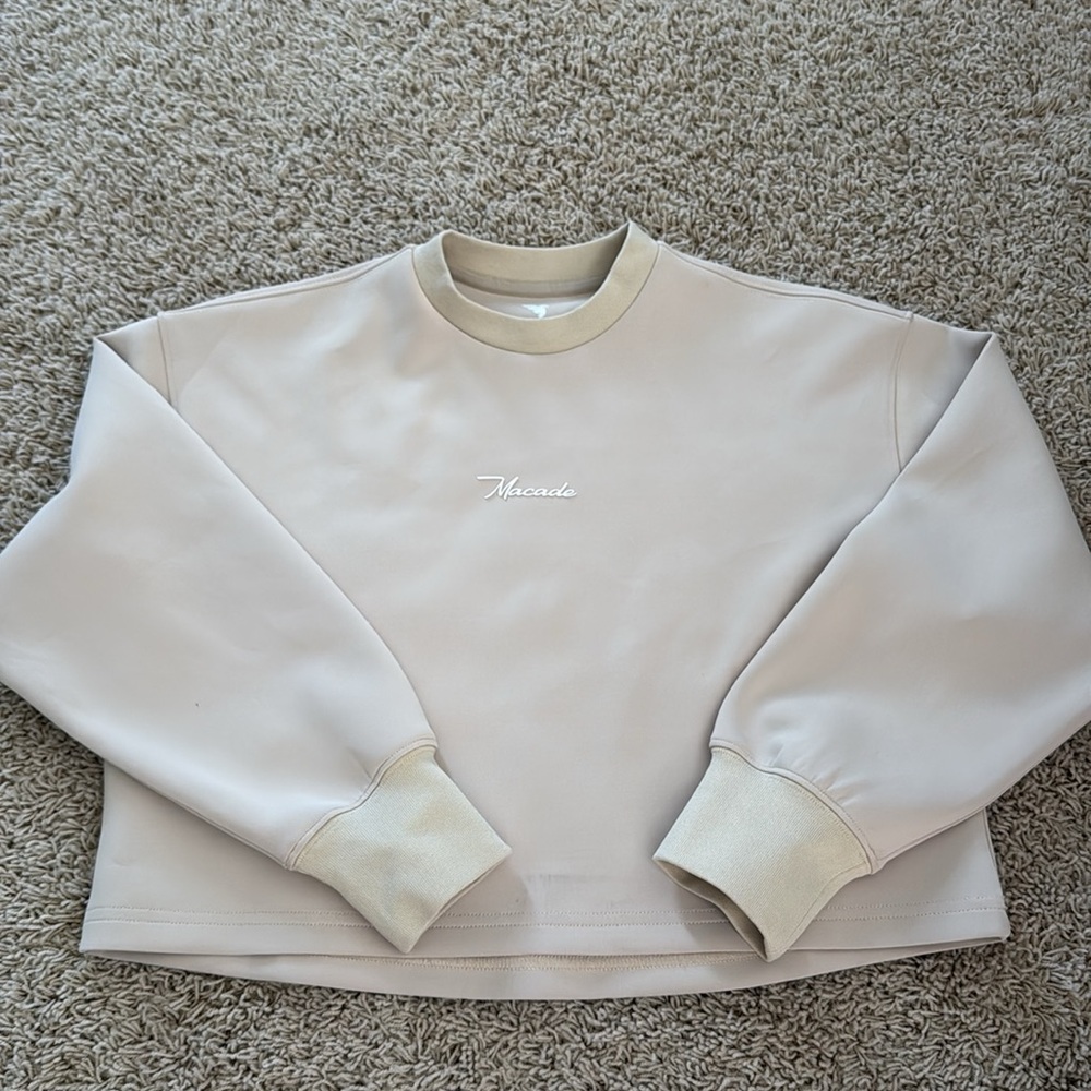 Mascara Golf Boxy Crop Scuba Pullover